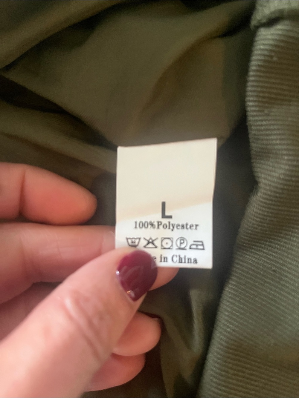 Deep Olive Fine Wale Corduroy Fit & Flare Dress | size L - Picture 7 of 7